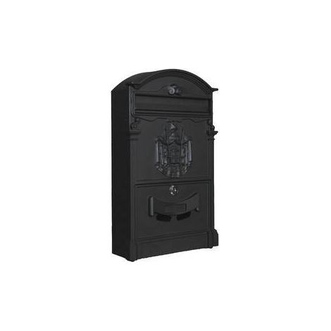 C CASSETTA POSTALE REGIA NERO 9005 25,5X9X41CM