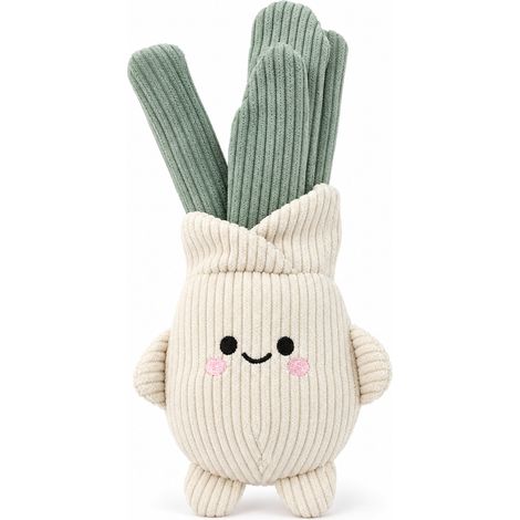 Jouet sonore en peluche pour vos animaux poireau 21 x 10 cm