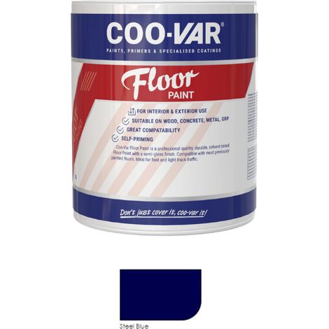 CooVar Floor Paint - Steel Blue - 5 Litre