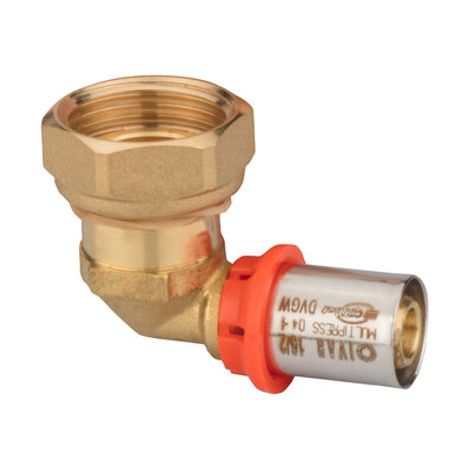 Ivar RACCORD COUDES ECROU LIBRE16x215x21 - 1/2