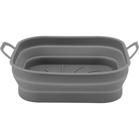 Ortviai Panier en silicone pour friteuse air chaud – 2 pièces, gris, résistant à 220 °C, lavable au lave-vaisselle (1/4)