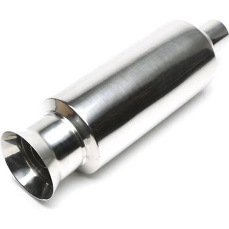 Silencieux arrière sport universel inox 125/100 / 45mm rond, avec attenuateur-27480599