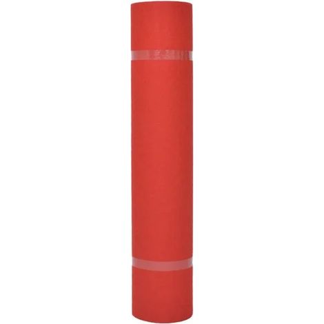 Tapis rouge uni, tissu de 1 x 24 mètres (1/4)