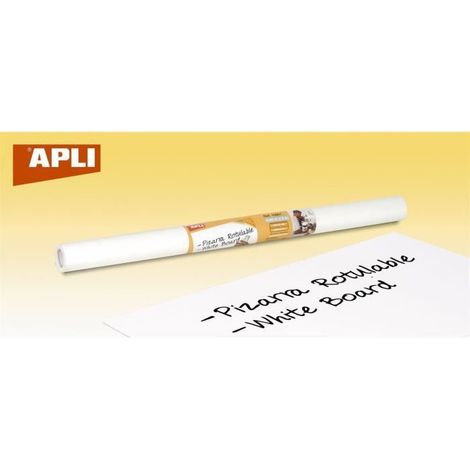 Tableau adhésif - APLI - 0.45 x 2 m - Blanc - Résistant à la chaleur - Adhésif permanent (1/2)