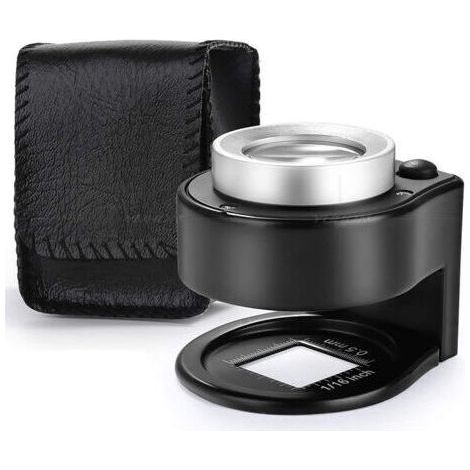 1 loupe de bureau, loupe portable, instrument d'observation optique, équipement de grossissement, loupe (noir, 60 x 52 x 51 mm)-Muntra (1/4)