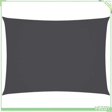 Voile de parasol - FAFEICY - 135097 - Rectangulaire 2,5x4 m - Tissu Oxford PU - Anti-UV, étanche, anthracite (1/5)
