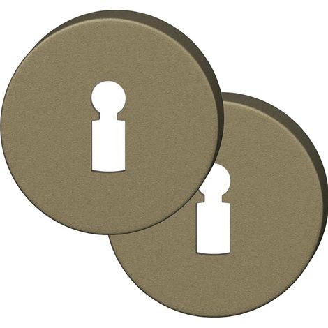 FSB Rosette BB rund - Buntbartrosette 12173500002 - Lochung BB, Aluminium mittelbronze - 1 Paar