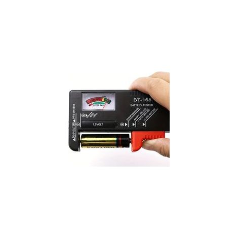 Piles AA/AAA/C/D/9 V/1.5 V, pile bouton universelle, code couleur, indicateur, testeur de tension, vérificateur (1/5)