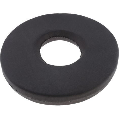 Coussin en mousse fauteuil roulant coussinet hémorroïdes oreiller rond 35x14cm noir (1/5)