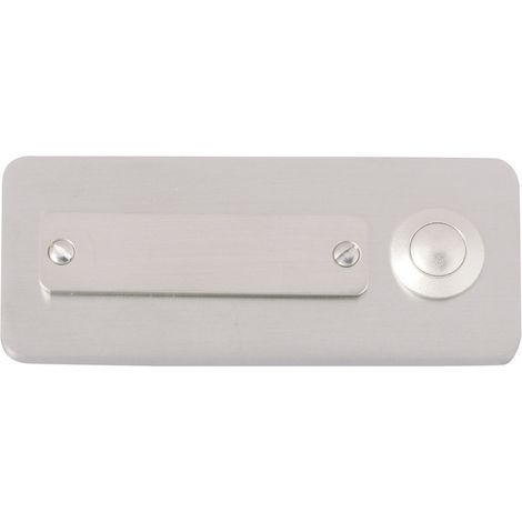 Heidemann 70121 Klingelplatte mit Namensschild 1fach Edelstahl 24 V/1 A
