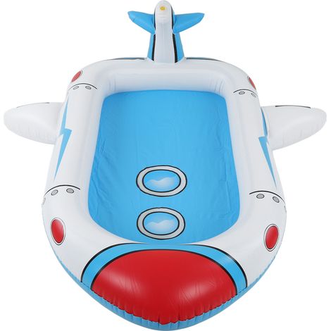 Tapis d'eau gonflable en PVC pour enfants, fontaine de jeu avec jets d'eau, piscine splash pour jardin extérieur - Lot de 1 (1/5)