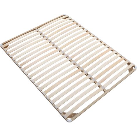 Rete a doghe 160 x 200 cm Beige - 2x19 doghe - smontato senza piedi - KALISTA di YSMÉE