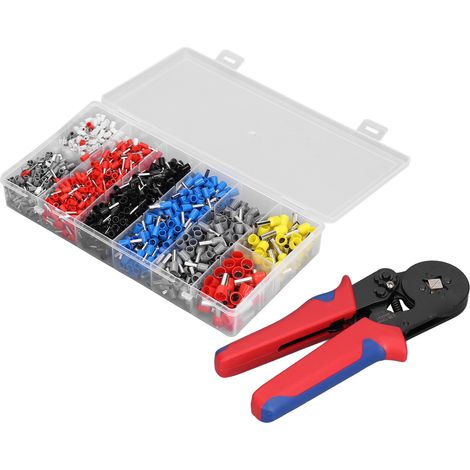 Automatische Crimpzange, verstellbare Crimpzange mit 1200 Spitzen (Kabelschuhen) für Drähte von 0,25-10 mm², für den professionellen Einsatz in der Elektrotechnik. (1/5)