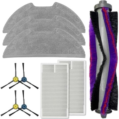 Lot de 10 brosses latérales pour aspirateur robot Eureka NERE10s E10S A8 Filtres HEPA (1/5)