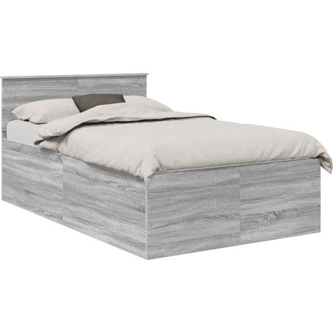 Maison Exclusive - Struttura del letto con testiera Grigio Sonoma 120 x 190 cm
