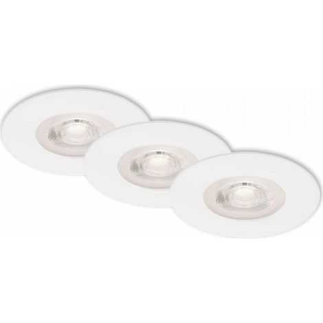 Set de 3 focos empotrables led 6,8 cm 5w 460lm blanco