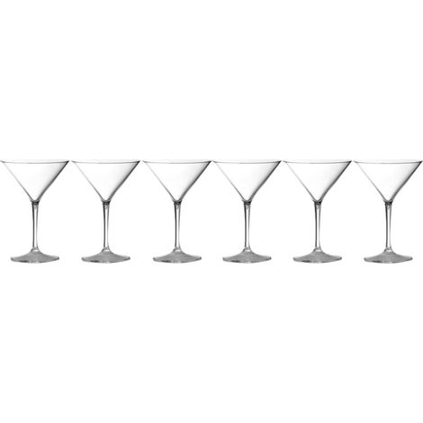 Brevetti WAF Bicchiere Martini Glass 24,5 Cl Plastica San Trasparente 1 Pz