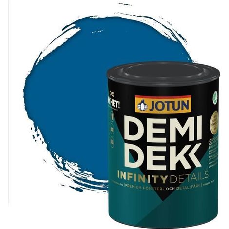Peinture Bois - DEMI DEKK INFINITY DETAILS - Lasure Opaque Satinée - RAL 5017 - 0,75L (1/2)