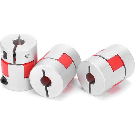 Kit de 3 Accouplements Flexibles en Aluminium pour Moteur Pas à Pas, Diamètre 25 mm, Longueur 30 mm, Alésage 8-10 mm
