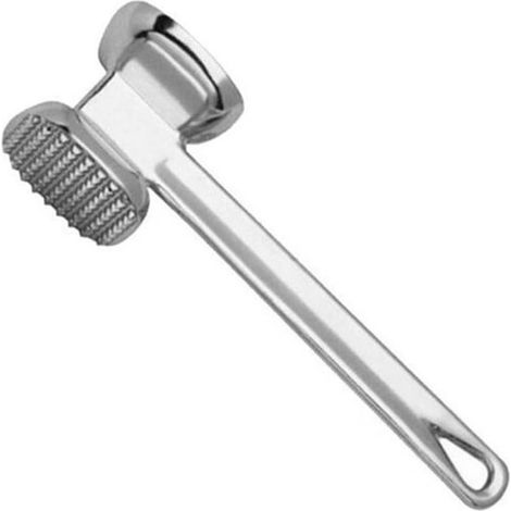 Attendrisseur viande double face, maillet aluminium, outil cuisine steak (1/5)