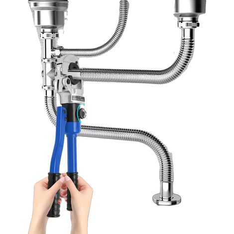 Herramienta de crimpado hidráulica, presión máxima 80 kN, especificaciones de matriz V12-V28, carrera 15 mm, certificación CE, material 41Cr4. (1/5)
