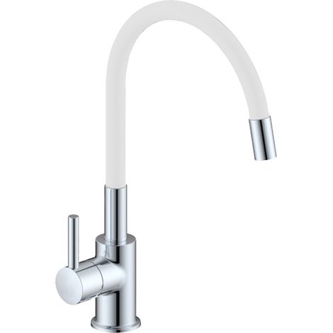 IDRONORD Miscelatore monocomando per lavello con canna orientabile in gomma colorata codice prod: SNAKE0000B (1/2)