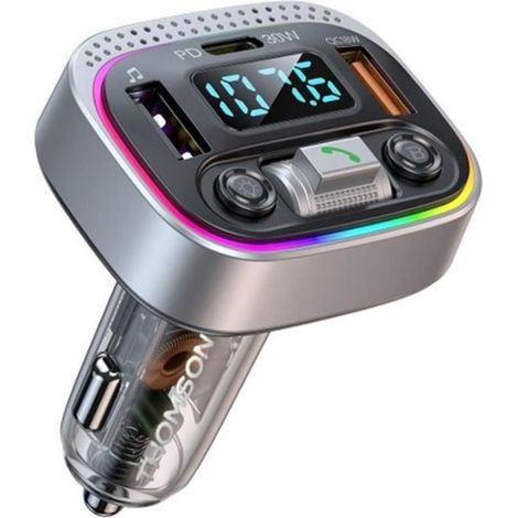 FM transmitter bt 5.4 - THOMSON - 12/24 V - 1A + QC3.0 + PD30 W - Blue LED