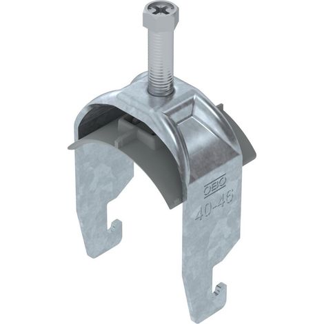 OBO Bettermann Staffa a U 2056 40-46mm acciaio zincato a fuoco, 1186742