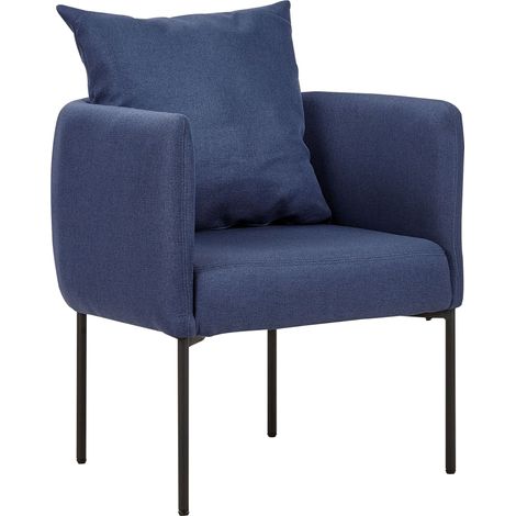 Sessel MALMOS Stoff Dunkelblau