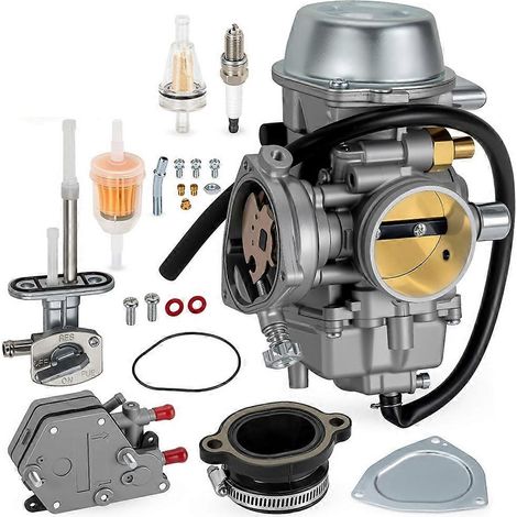 3087955 7052331 Carburateur avec collecteur d'admission + pompe à essence et robinet d'essence pour Polaris Outlaw Predator 500 2003-2007 (1/5)
