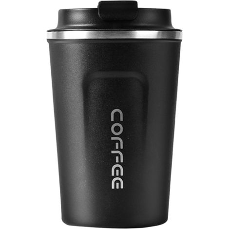 Edelstahl-Kaffeebecher, auslaufsicher, isoliert, Thermobecher, tragbar, für unterwegs, ideal für Auto und Reisen