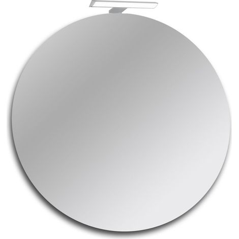 Specchio bagno rotondo con lampada led 60 cm (1/2)