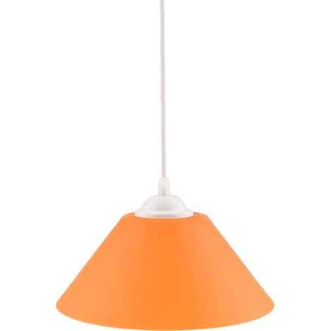 Plafonnier Suspendu En Forme De Cône Moderne, Abat-jour, Lustre Orange (1/5)