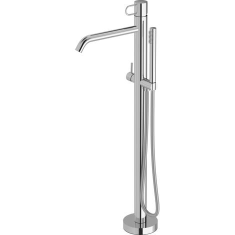 Miscelatore vasca a pavimento Paffoni serie Joker JK032NO Ottone - Standard - Nero opaco (1/4)