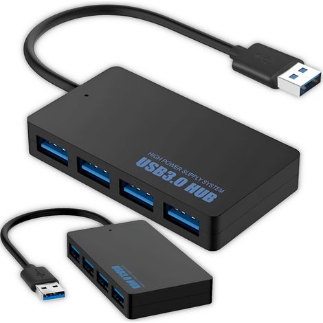 Hub USB 3.0 à 4 ports, répartiteur 1x4 5 Gbit/s (1/5)