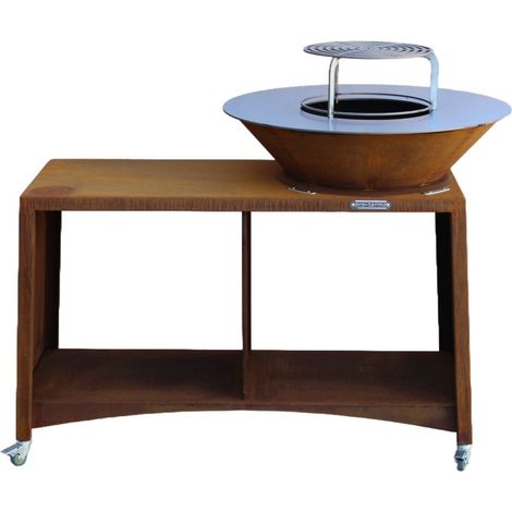Barbecue FIESTA ISLAND rouille 75 cm (1/5)