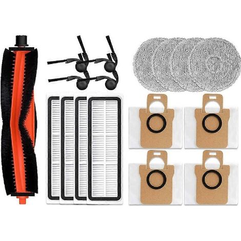 Filtre pour aspirateur brosse pour aspirateur Filtre de brosse pour aspirateur filtre de avec Xiaomi Robot Aspirateur H50 Pro/OV42GL Accessoires Main Side Brosse Serpillière Cloth HEPA Filtre Sac à po (1/5)