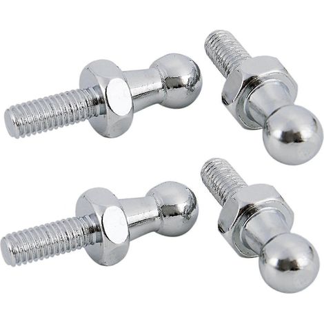 4 boulons à rotule M6 de 10 mm pour vérins à gaz, boulons à rotule de capot standard 001 (1/5)