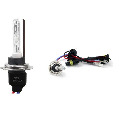 Lampadina allo xeno HID H7M 4300K in metallo amio-01426