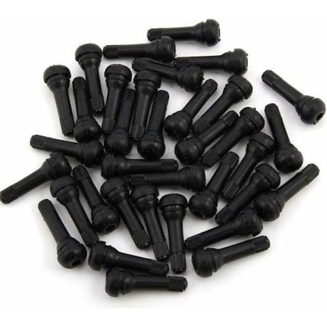40 valves pneu tubeless TR413 caoutchouc noir - - Tige valve, réparation pneu (1/5)