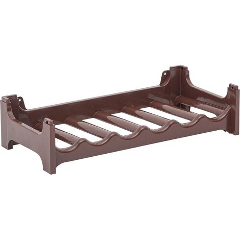 Casier à bouteilles marron 6 bouteilles extensible empilable