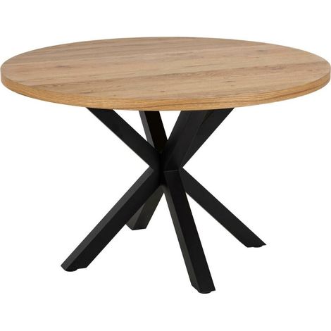 Mesa Norsica 657 , 76x0x0cm, Chapa de madera natural, Metal