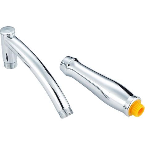 Rallonge de Pommeau de Douche Bras de Rallonge de Douche Réglable Bras de Rallonge de Douche Pratique Bras de Rallonge de Douche ABS pour Connecter et Rallonger la Pomme de Douche 1 Pièce (Argent) (1/4)