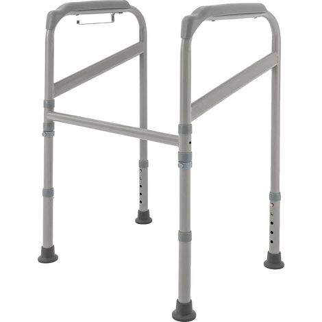 Barra de seguridad para inodoro, altura ajustable, diseño antideslizante, MULTI (1/2)