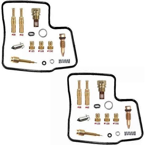 Kit de réparation de carburateur pour Honda AFRICA TWIN XRV650 RD03 (1988-1990), cylindre en V, flotteur, pièces de coupure d'air (1/5)