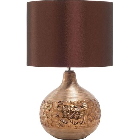 Lampada da tavolo moderna in colore marrone Yakima