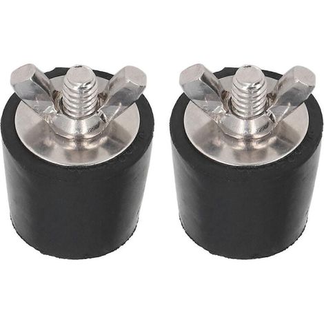 Tapones cónicos de goma para piscinas, 2 piezas, accesorios para invernaje, 25 mm (1/5)
