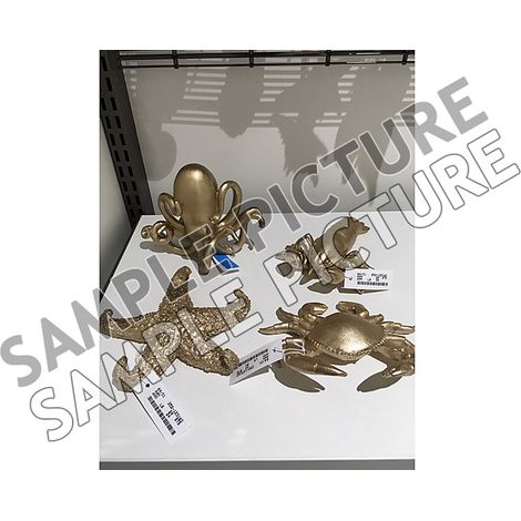 DECORAZIONE MARINA IN RESINA 18X14X6CM ORO (manca foto)