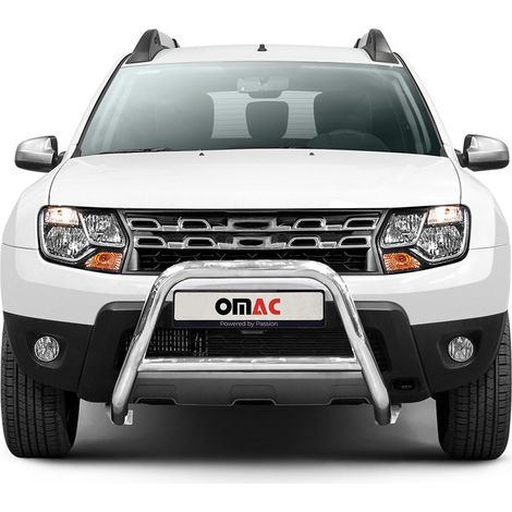 Pare-Buffle Avant Pour Dacia Duster 2013-2017 Acier Inoxydable Argent (1/5)