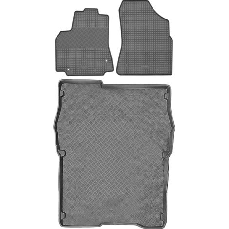 Citroën Berlingo II Kombi (2008–2019) – SET – Gummifußmatten + Kofferraummatte